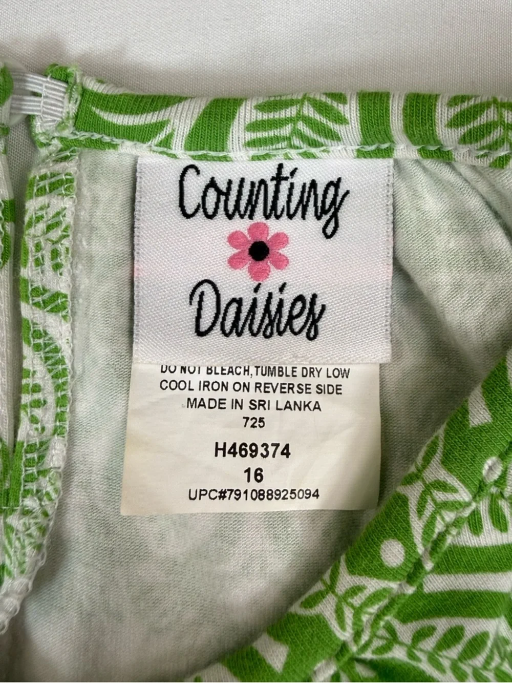 COUNTING DAISIES Girls Dress 16 Christmas Cottagecore Preppy Bow Ruffle‎ Floral